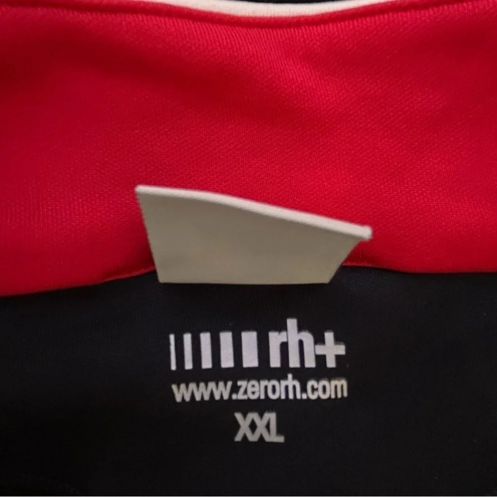Zerorh rh+ Infinity SLIMFIT Bike Jersey Black Red Size US XL* Cycling NEW